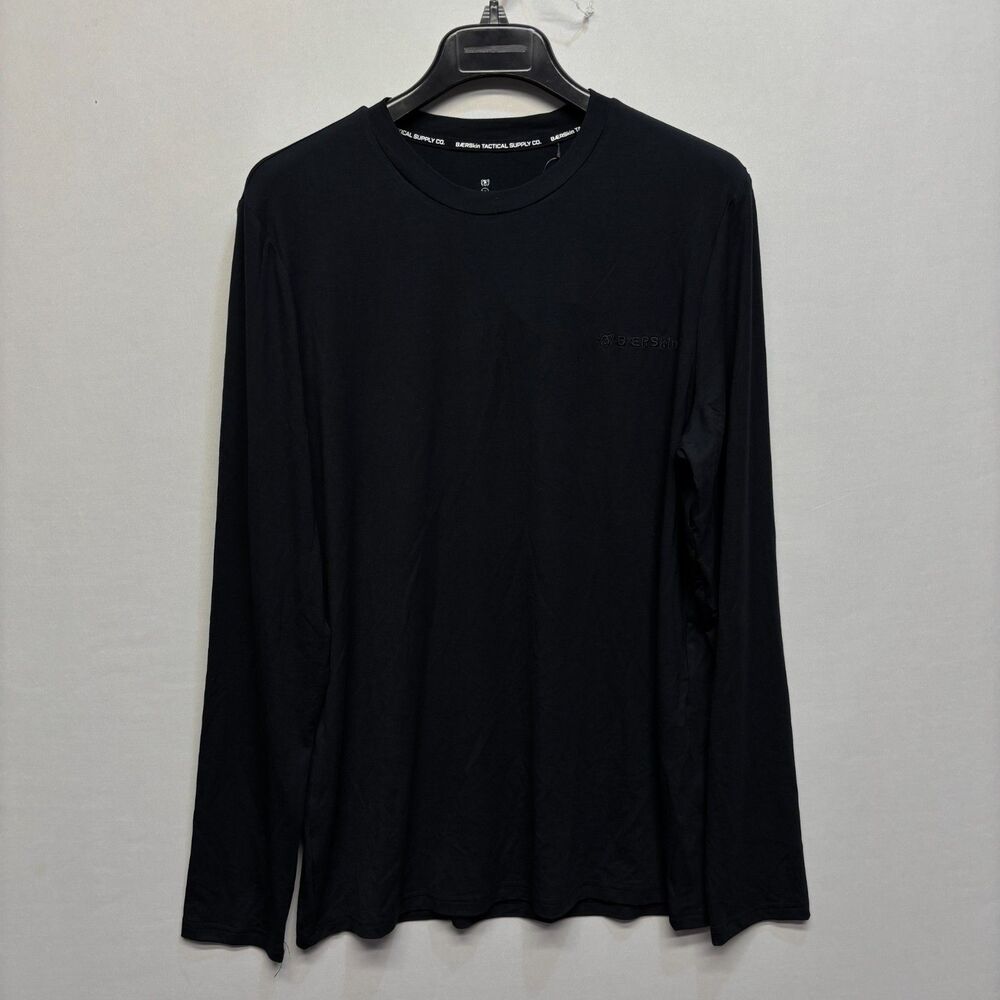 NWT Baerskin Tactical Men Long Sleeve Tee T-Shirt Size XL X-Large Black D105 -27